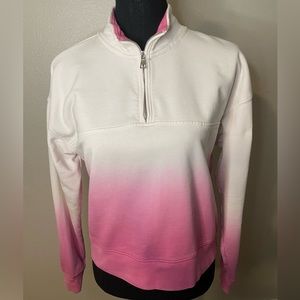 Peloton Pink ombré pullover in XS